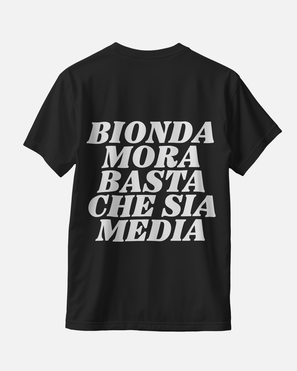 OGK "Bionda, Mora, basta che sia Media" Black | T-SHIRT OVERSIZE