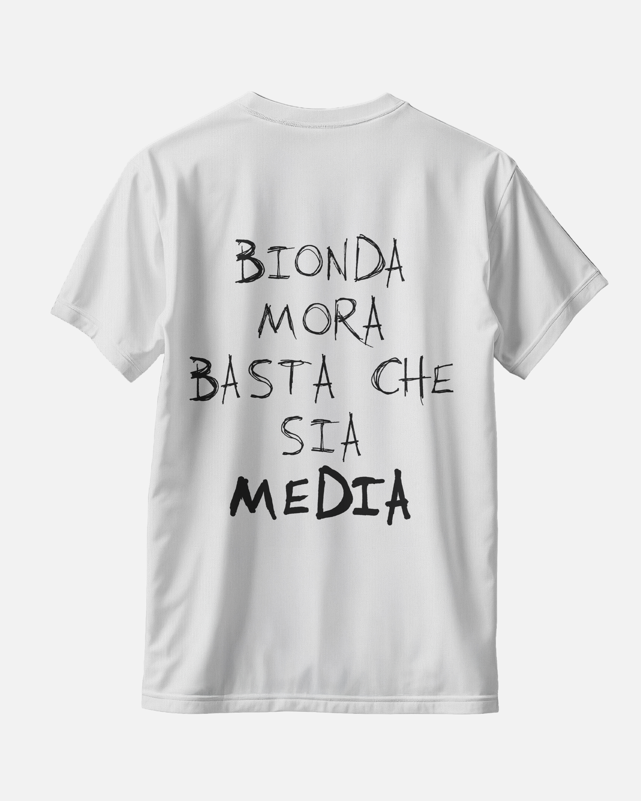 OGK "Bionda, Mora, basta che sia Media" | T-SHIRT OVERSIZE