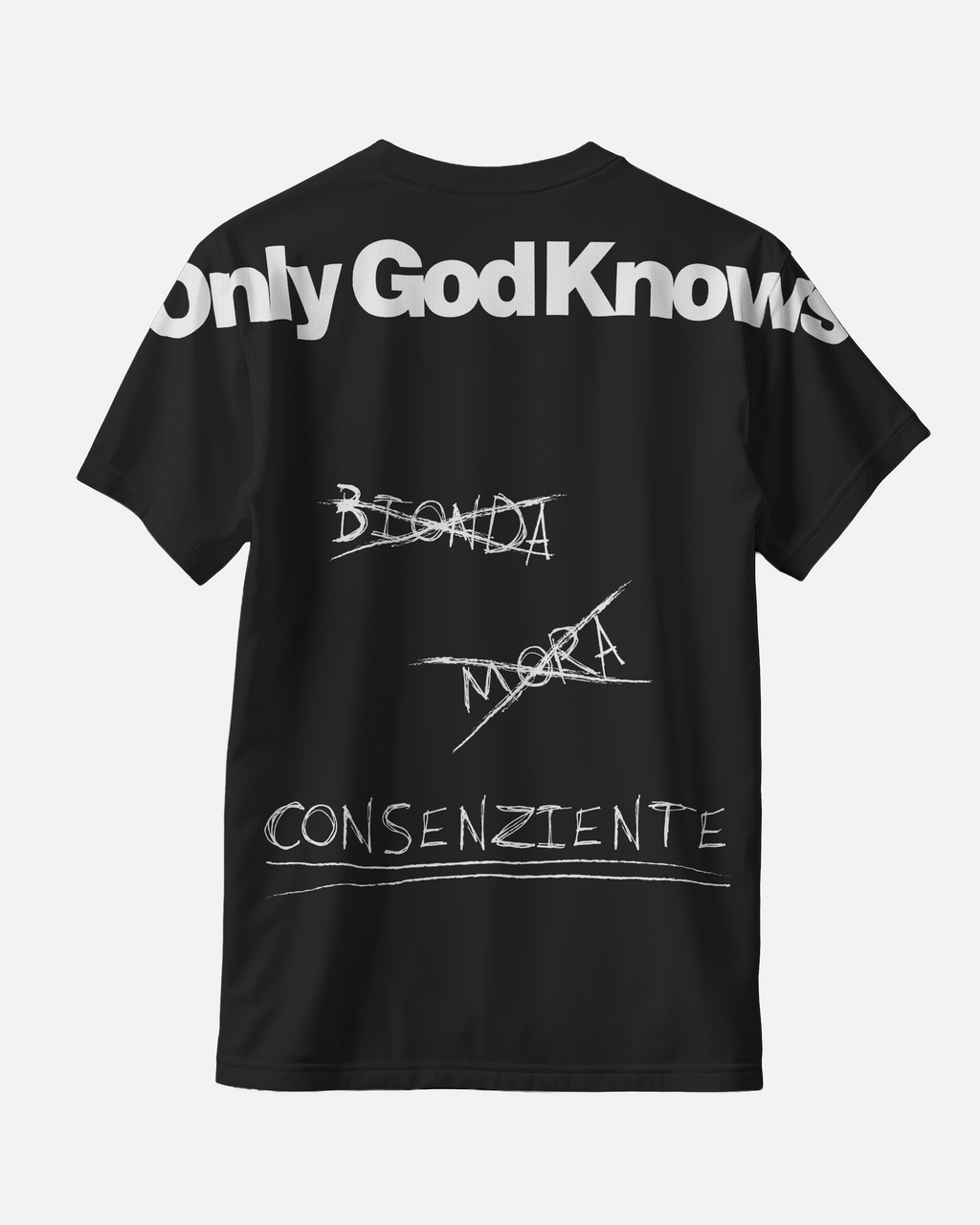 OGK "Bionda, Mora, Consenziente" Black | T-SHIRT OVERSIZE