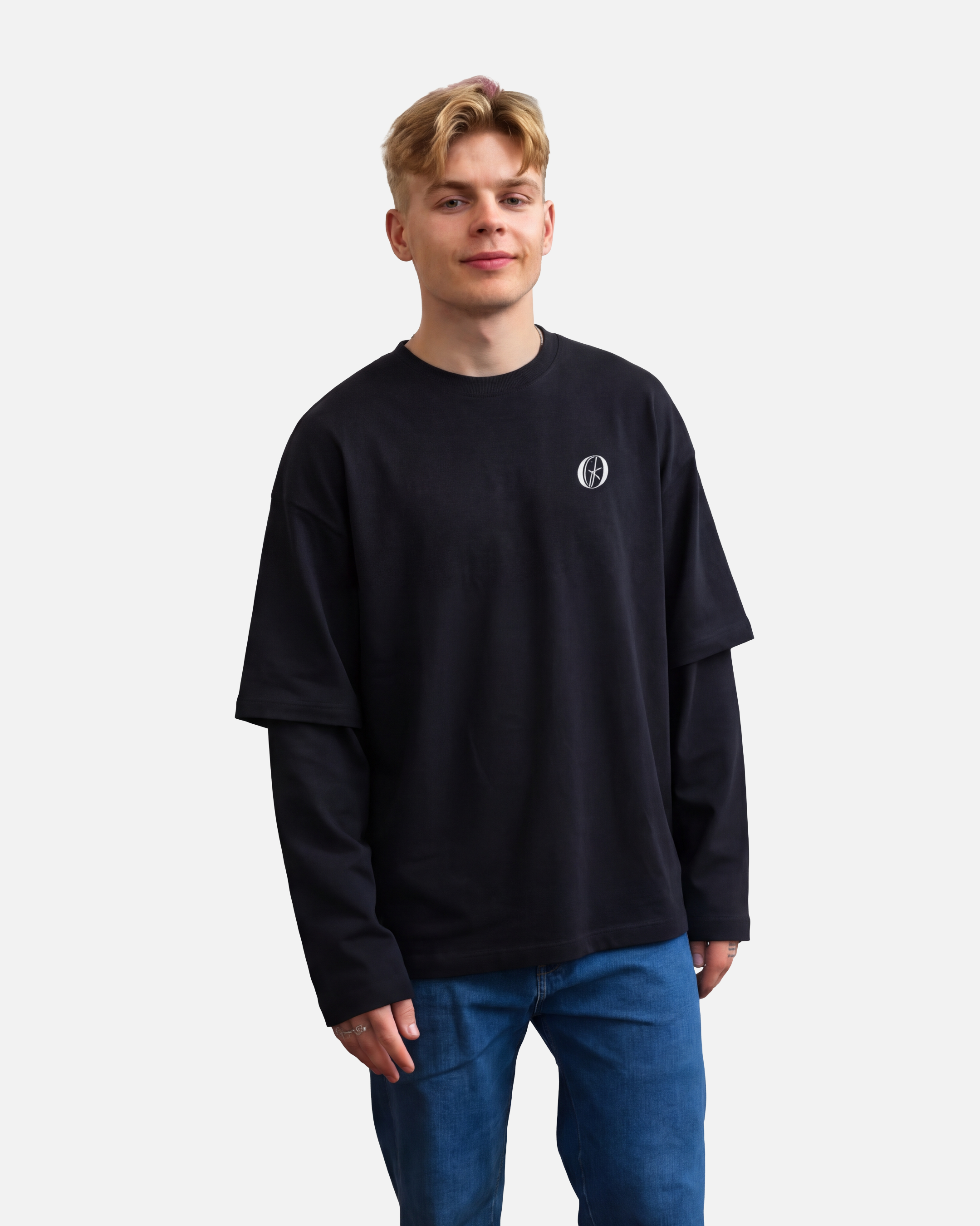 OGK "La mia debolezza? Le Bionde." Black | LONGSLEEVE OVERSIZE