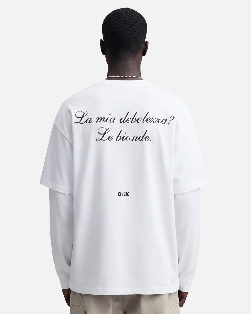 OGK "La mia debolezza? Le Bionde." | LONGSLEEVE OVERSIZE