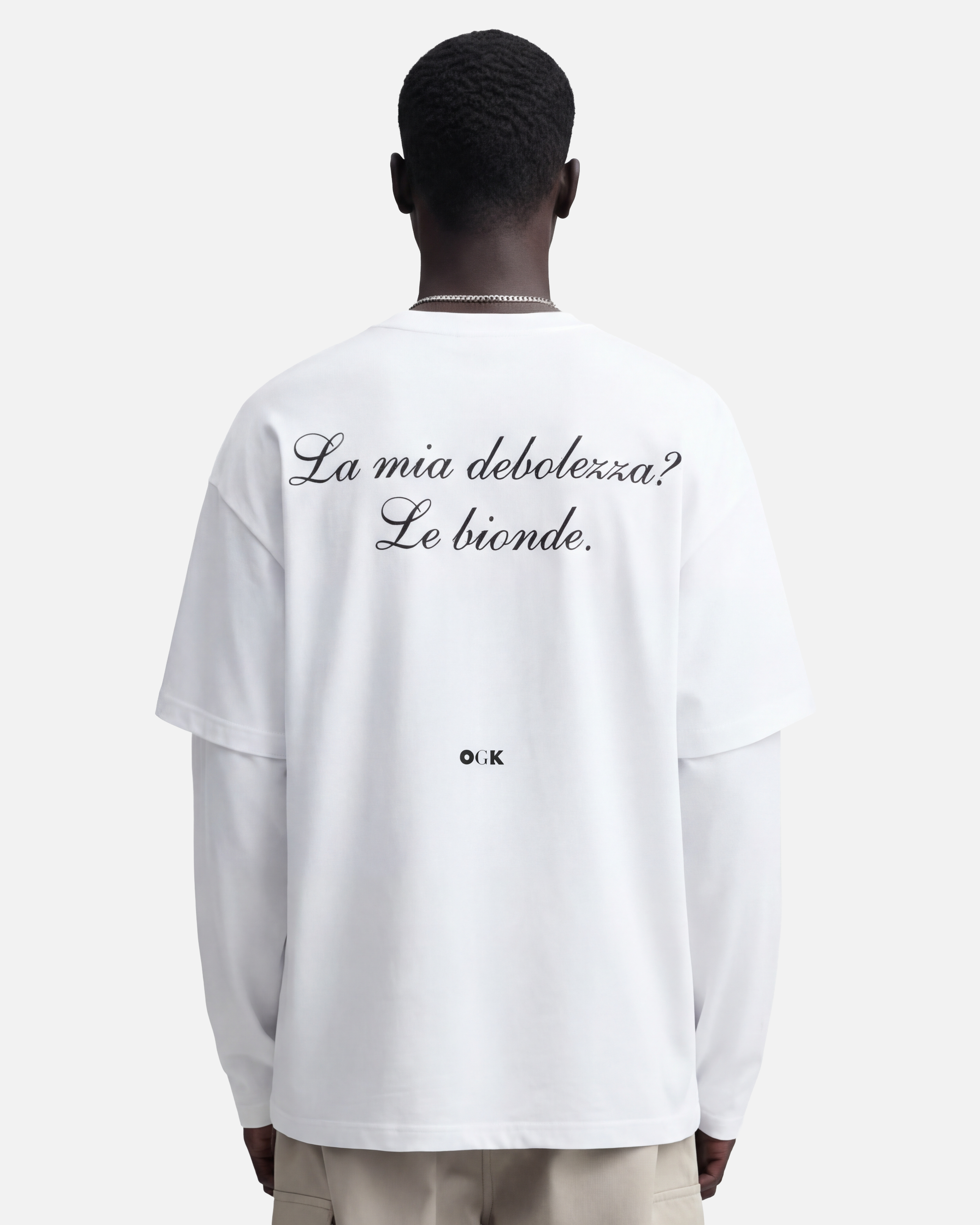 OGK "La mia debolezza? Le Bionde." | LONGSLEEVE OVERSIZE