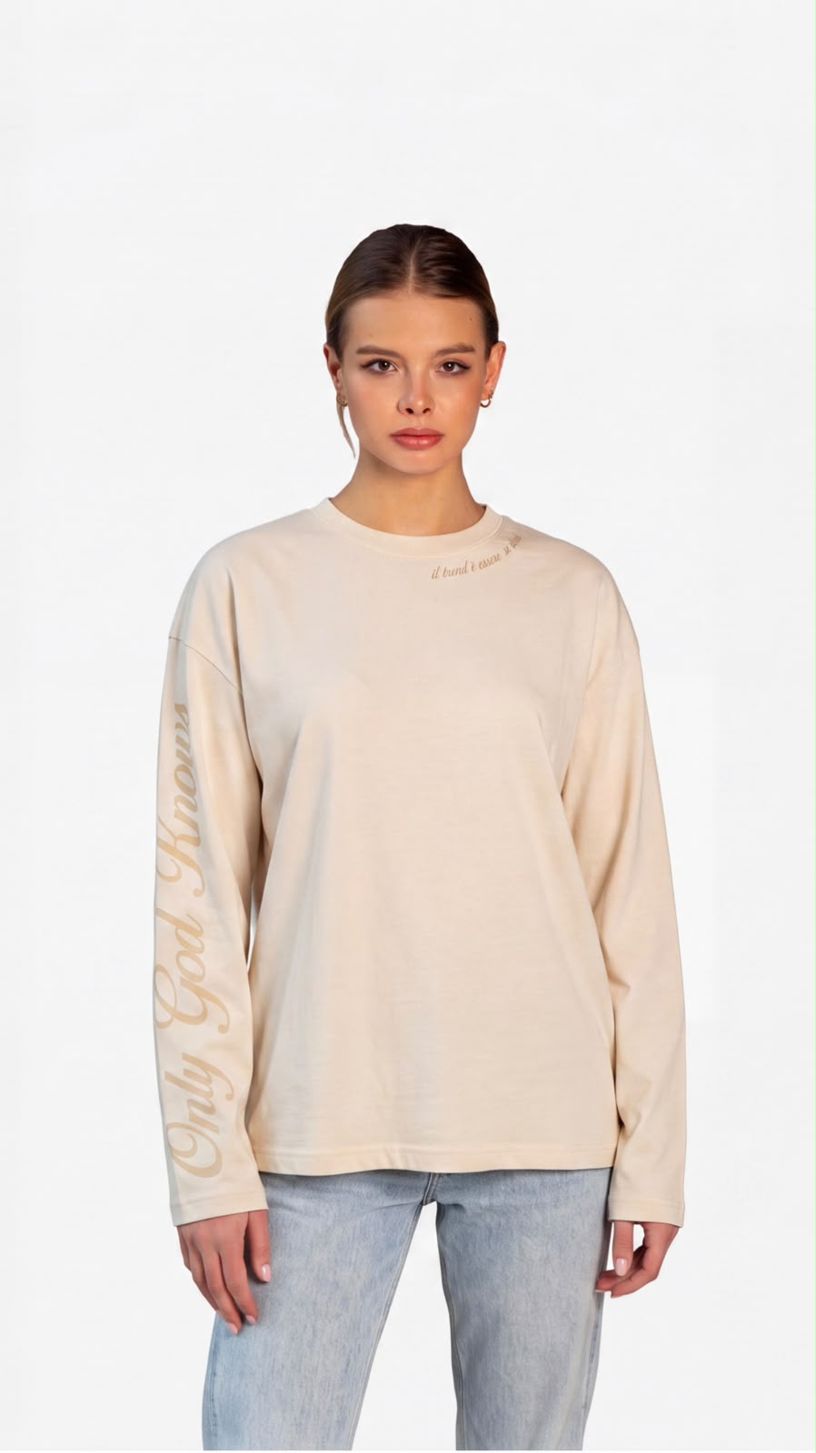 OGK "il trend è essere se stessi" cream | Longsleeve