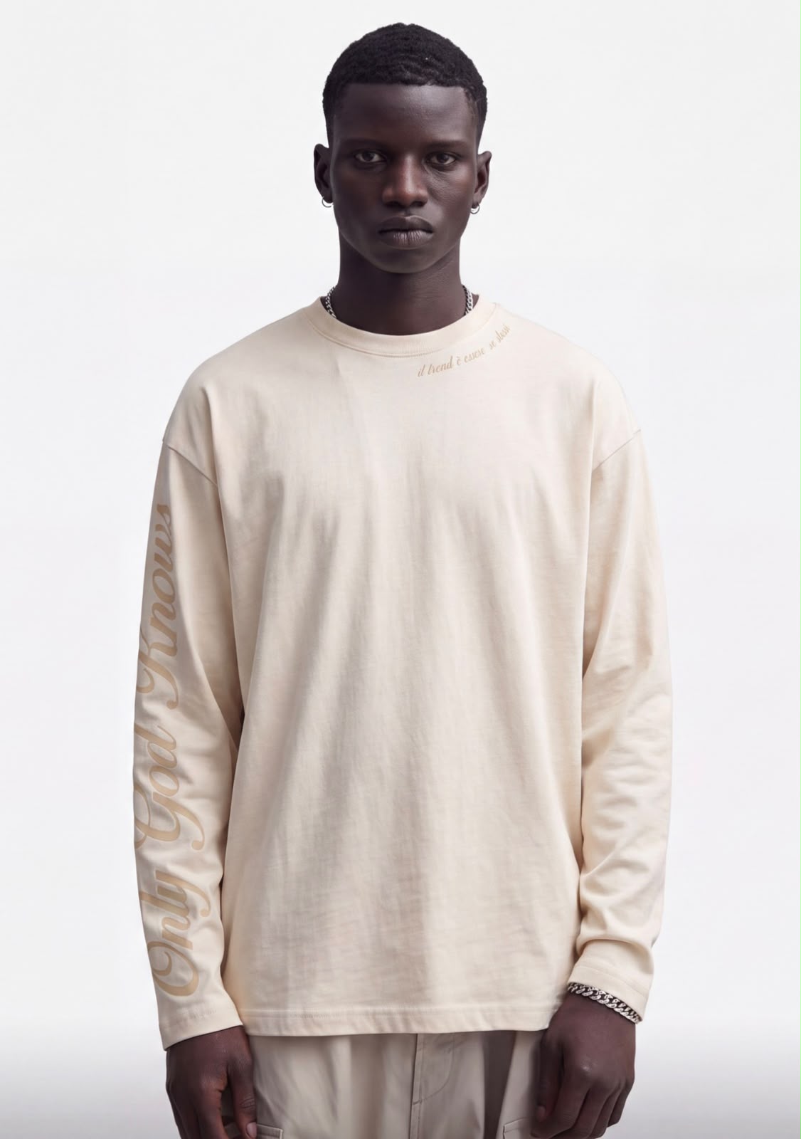 OGK "il trend è essere se stessi" cream | Longsleeve