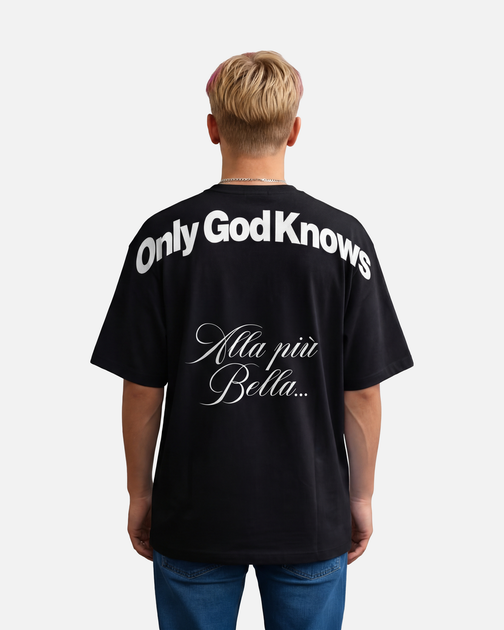 OGK "Alla più Bella" Black | T-SHIRT OVERSIZE