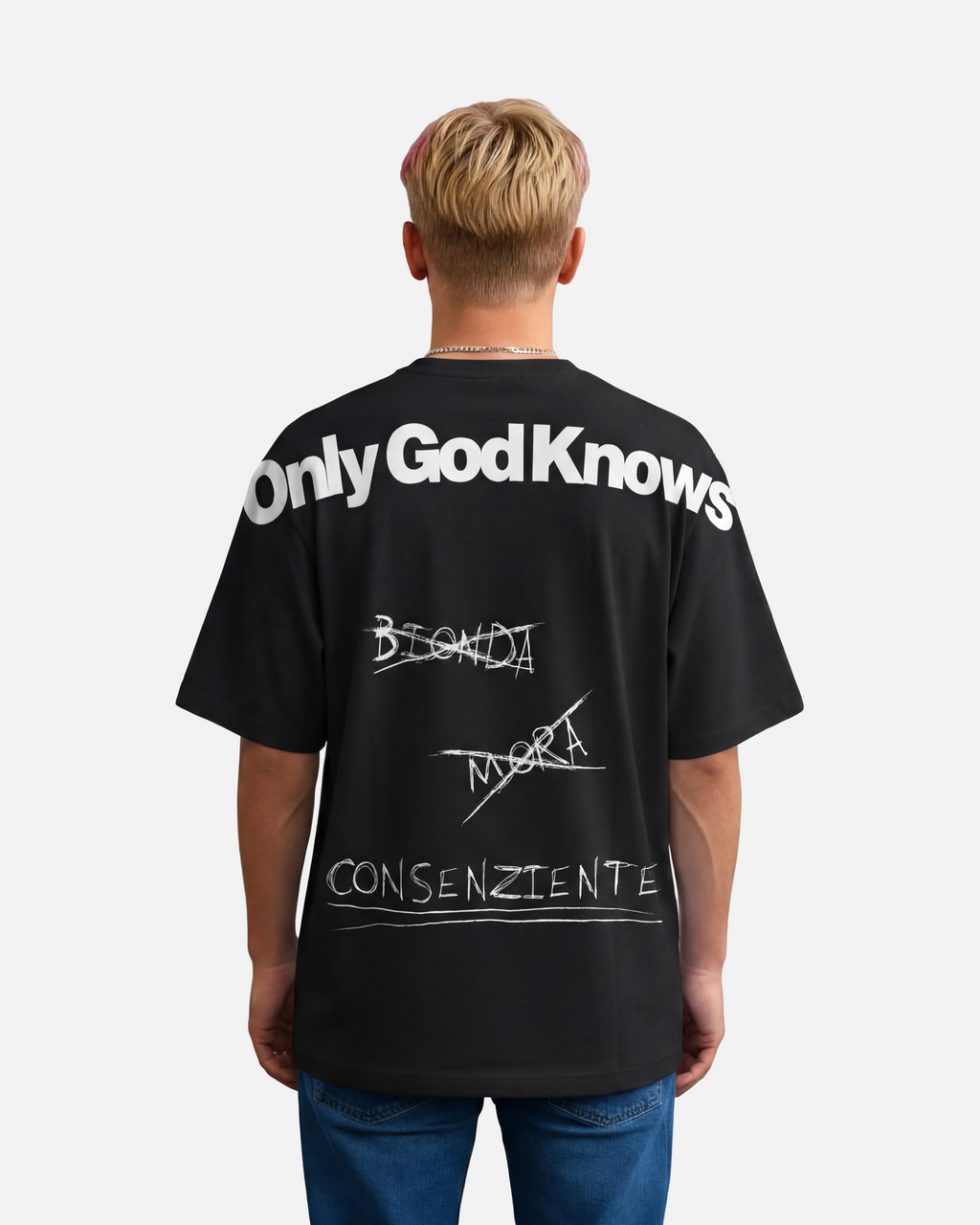 OGK "Bionda, Mora, Consenziente" Black | T-SHIRT OVERSIZE