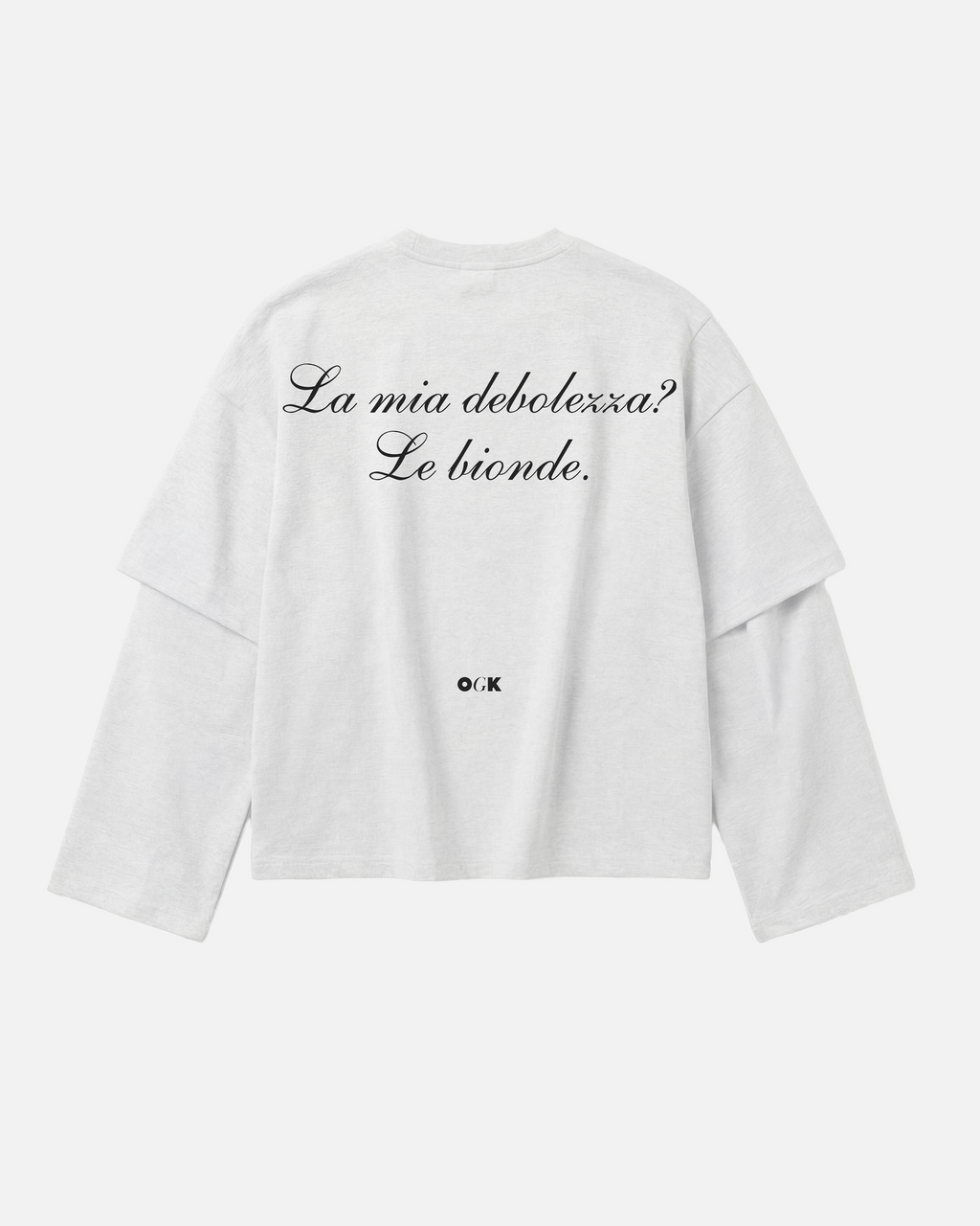 OGK "La mia debolezza? Le Bionde." | LONGSLEEVE OVERSIZE
