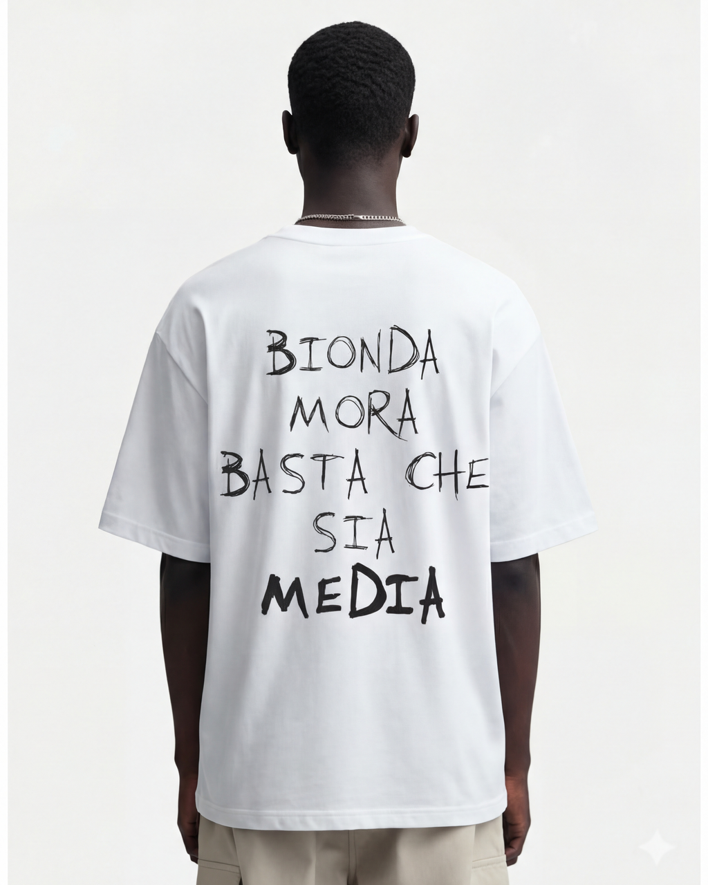 OGK "Bionda, Mora, basta che sia Media" | T-SHIRT OVERSIZE