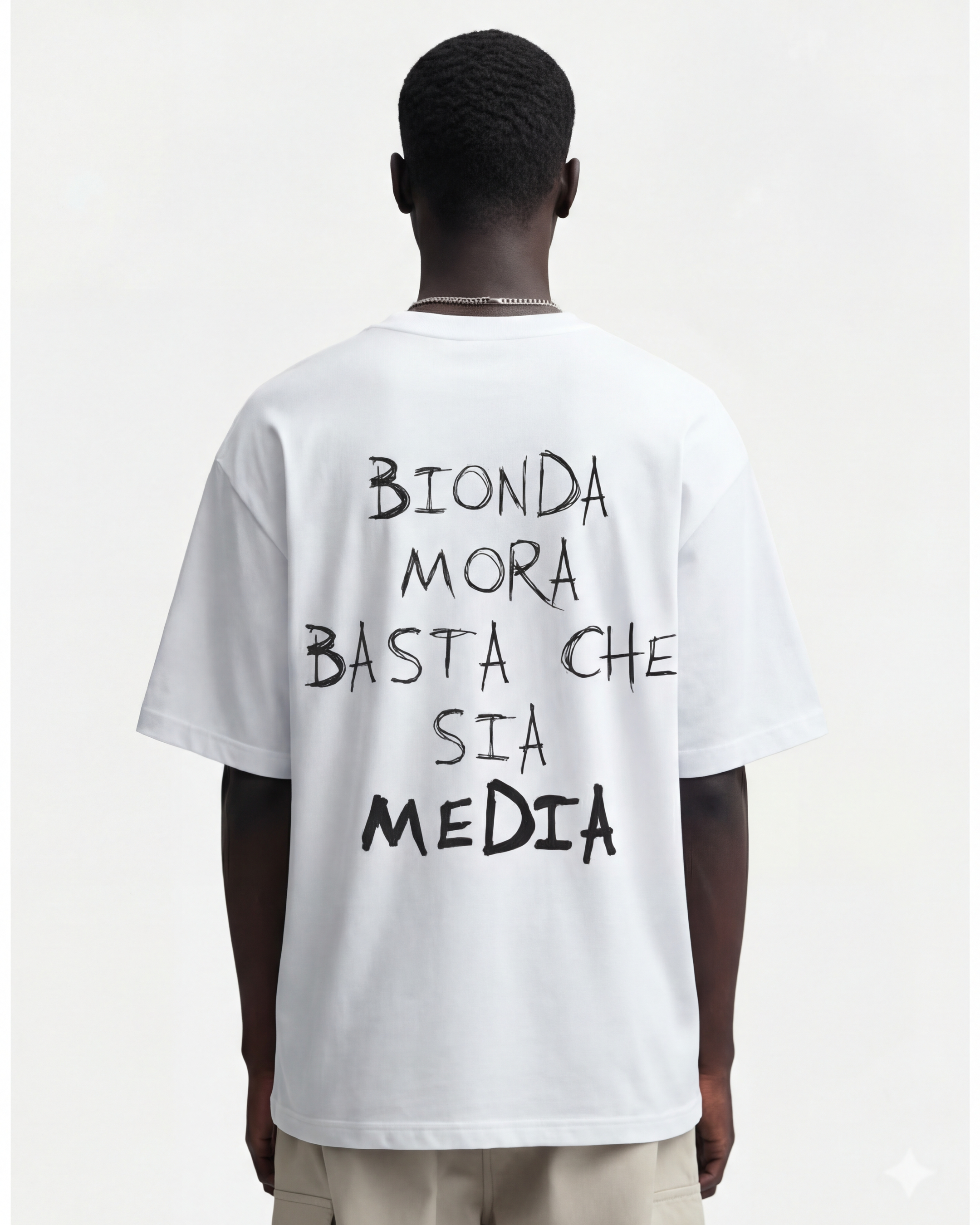 OGK "Bionda, Mora, basta che sia Media" | T-SHIRT OVERSIZE