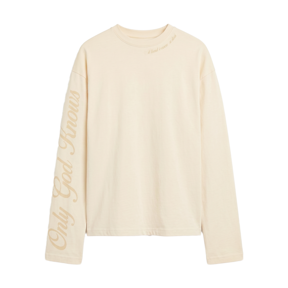 OGK "il trend è essere se stessi" cream | Longsleeve